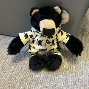 Little Blue House Black Bear with pajamas plush, new with tag